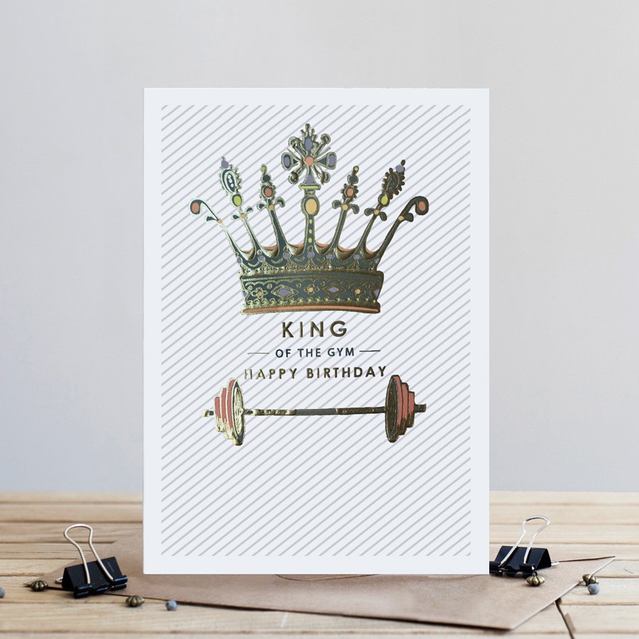 GG011 Birthday Cards - King of the Gym