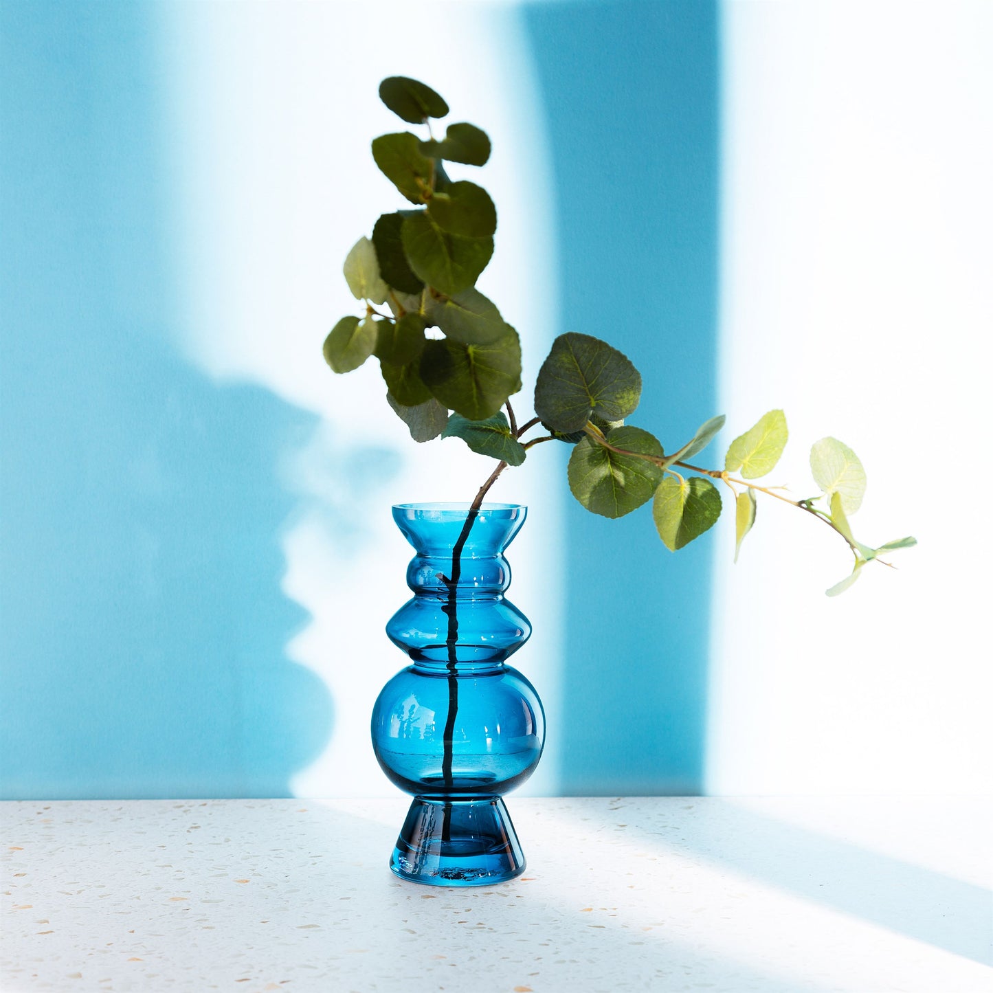 GLEE155 Selina Glass Vase Blue