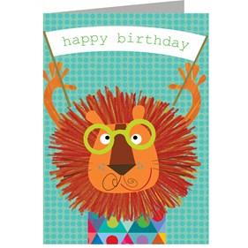 OS07 Birthday Card - Lion
