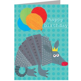 OS19 Birthday Card Armadillo