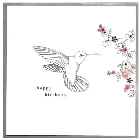 P45 Birthday Card - Hummingbird