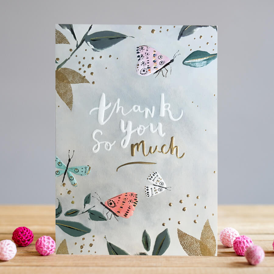 SS016 Thank You Card - Butterflies