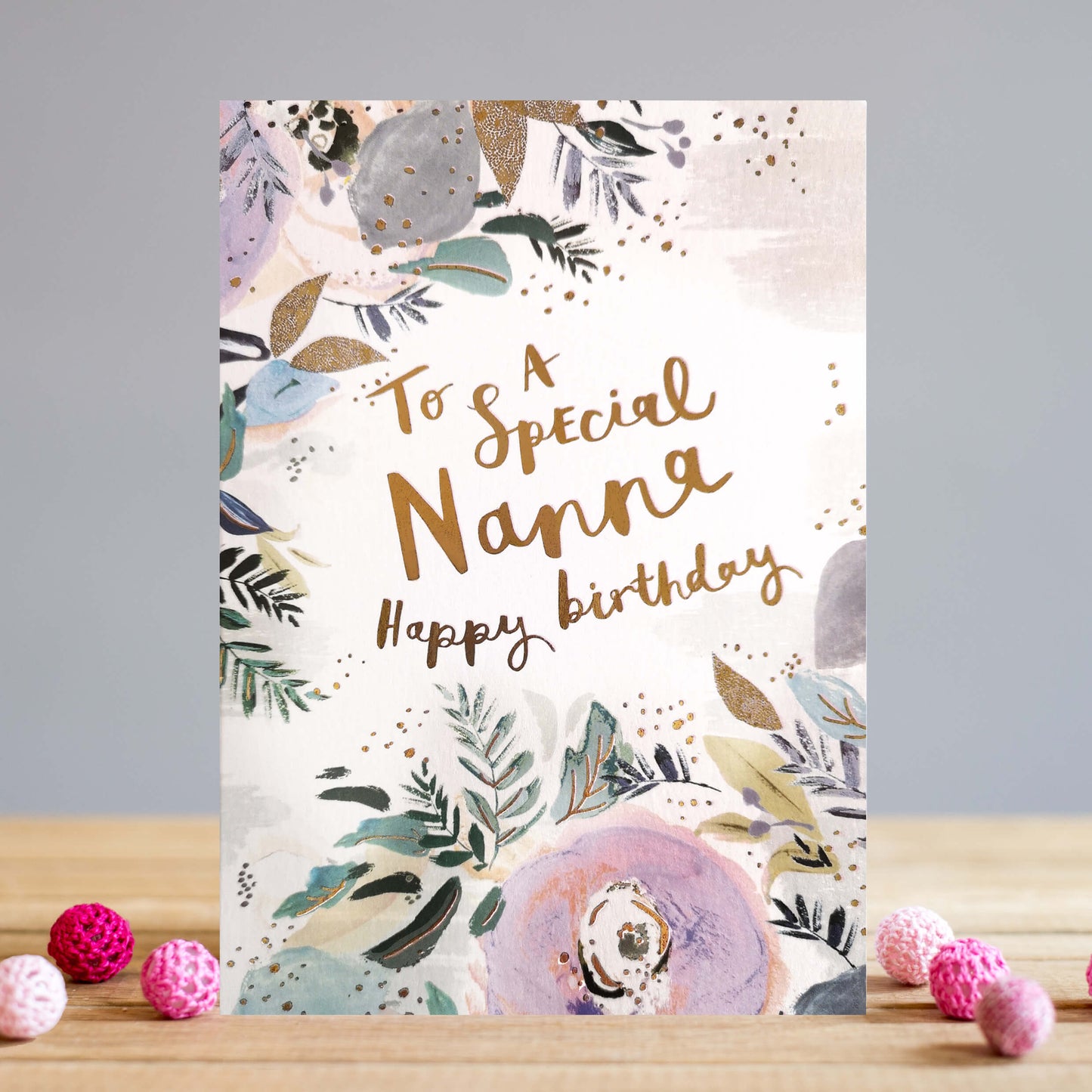 SS026 Birthday Card - Nanna Floral