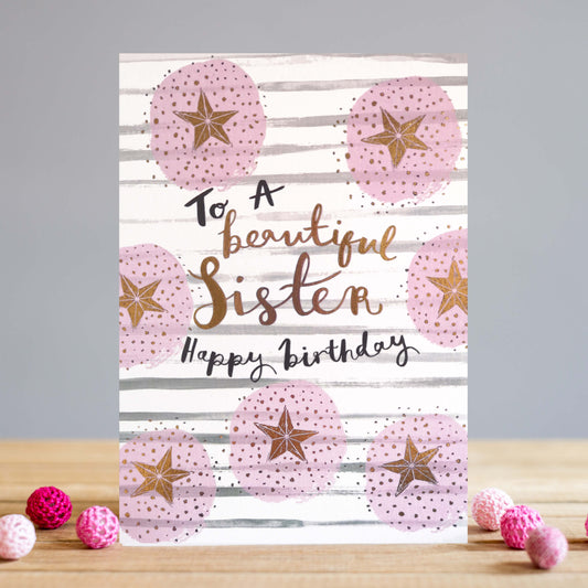 SS027 Birthday Card - Sister Star