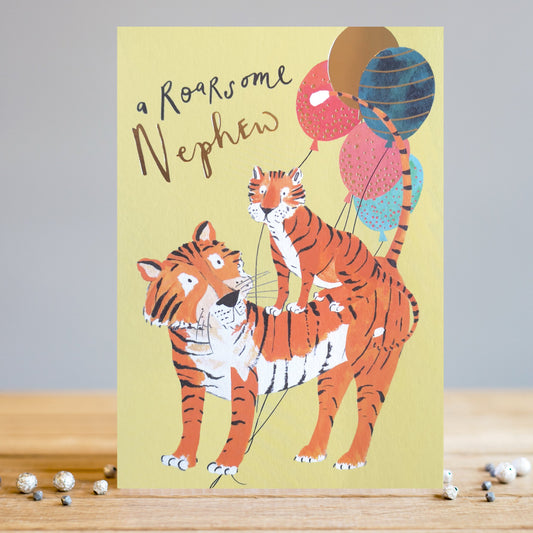 TS050 Birthday Card - Roarsome Nephew