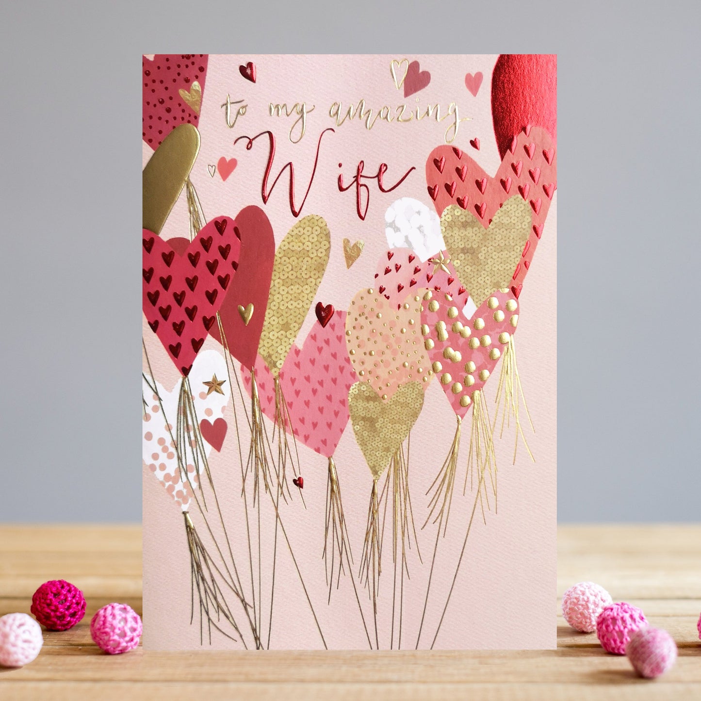 VA003 Birthday Cards - Wife Heart