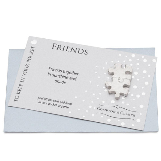 Cc177 Carded Friends Jigsaw Charm