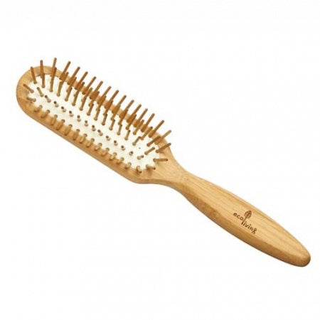 El44 Wooden Hairbrush Long Bristle