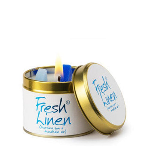 Fresh Linen Scented Candle Tin