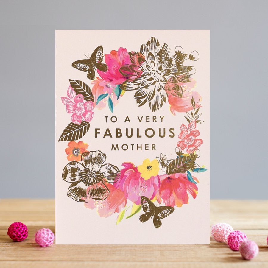 GF003 Birthday Card - Fabulous Mother
