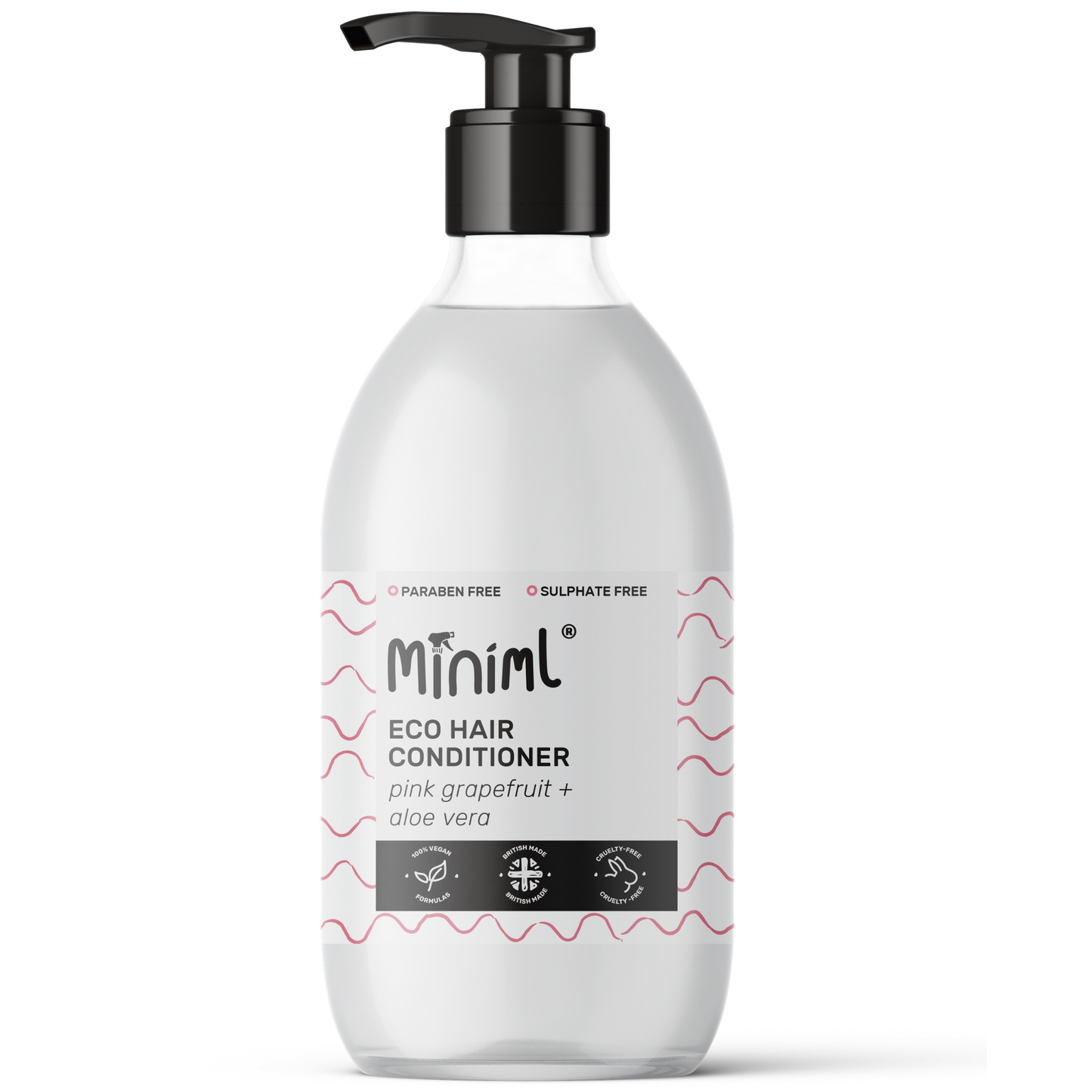 Min145 Hair Conditioner 500ml Glass bottle w pump