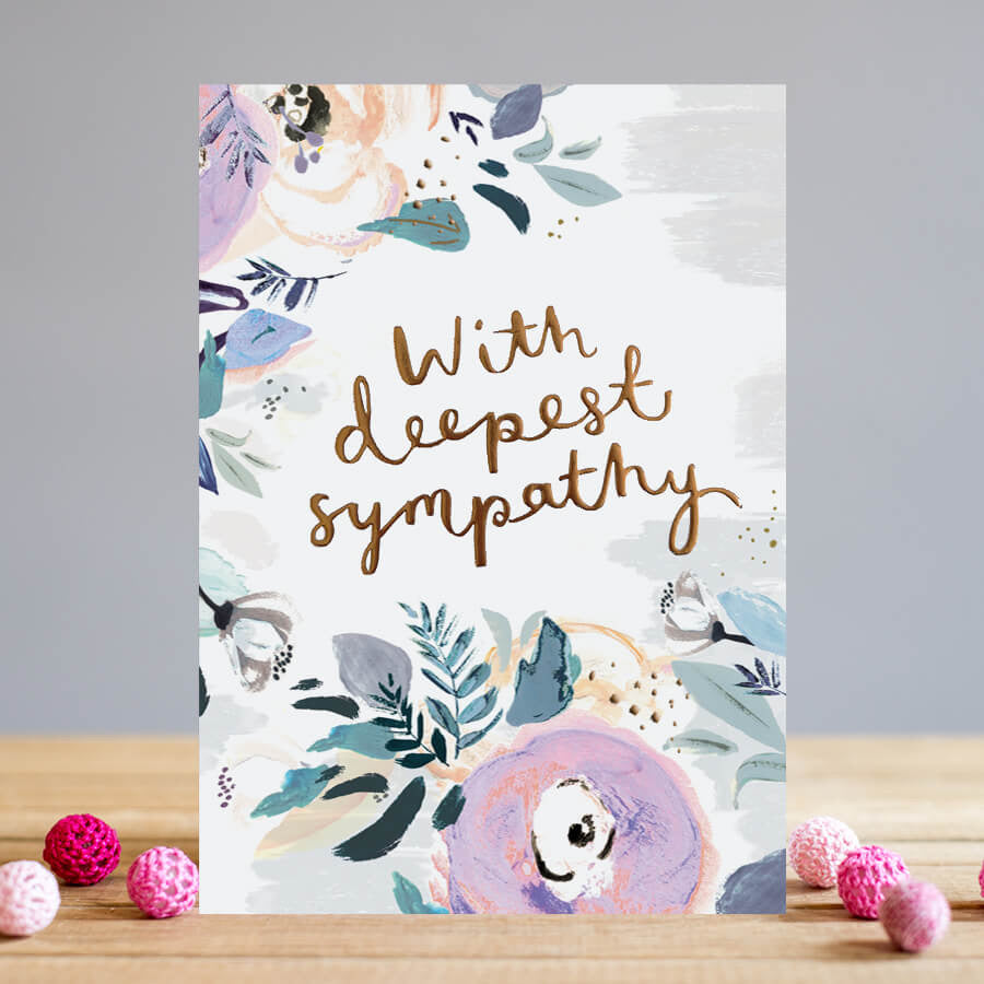 SS023 Sympathy Card - Floral